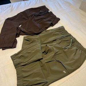 Brown and Olive Jogger Pants / Fabletics / Large